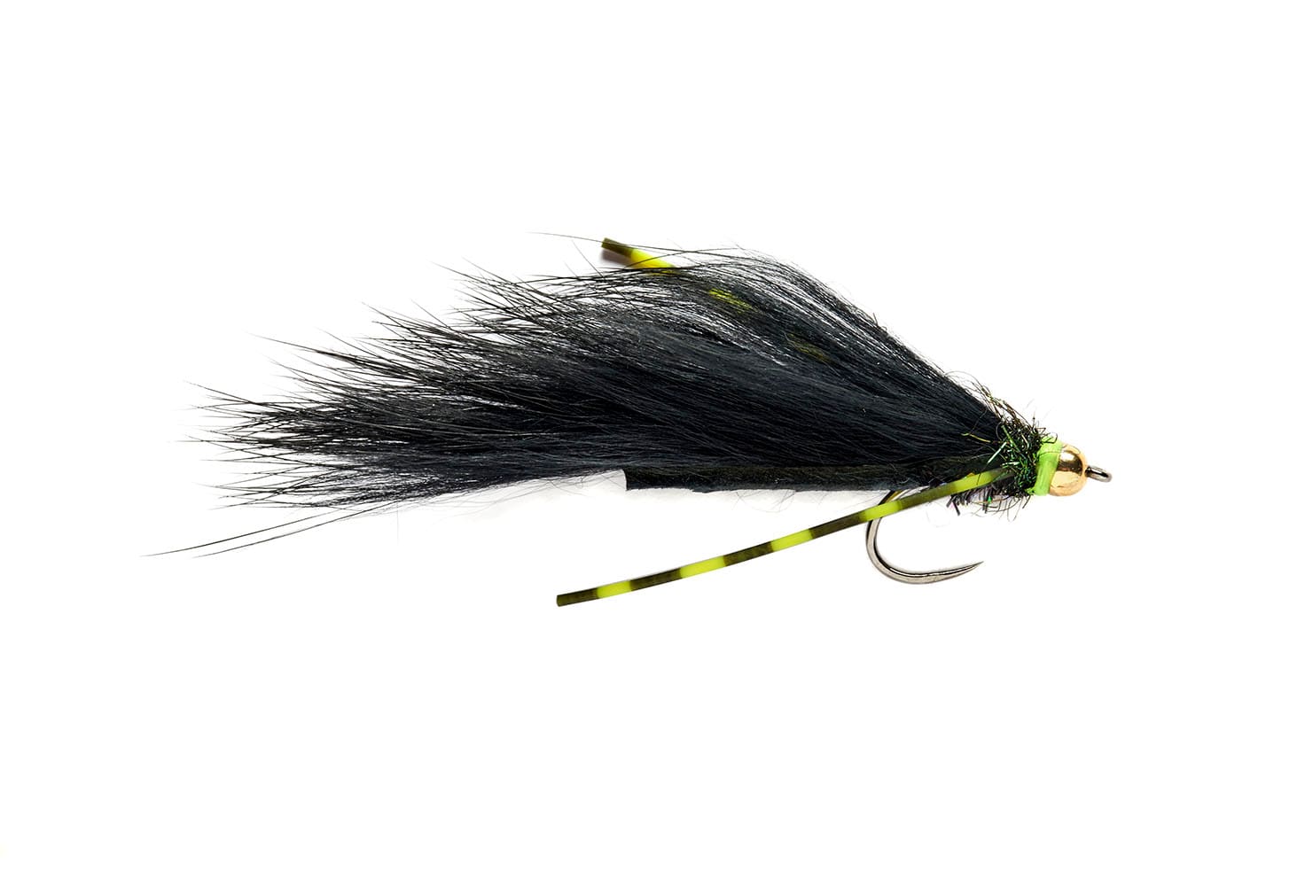 Flexi Black Zonker Barbless S8 Fishing Fly | Tactical | Fulling Mill