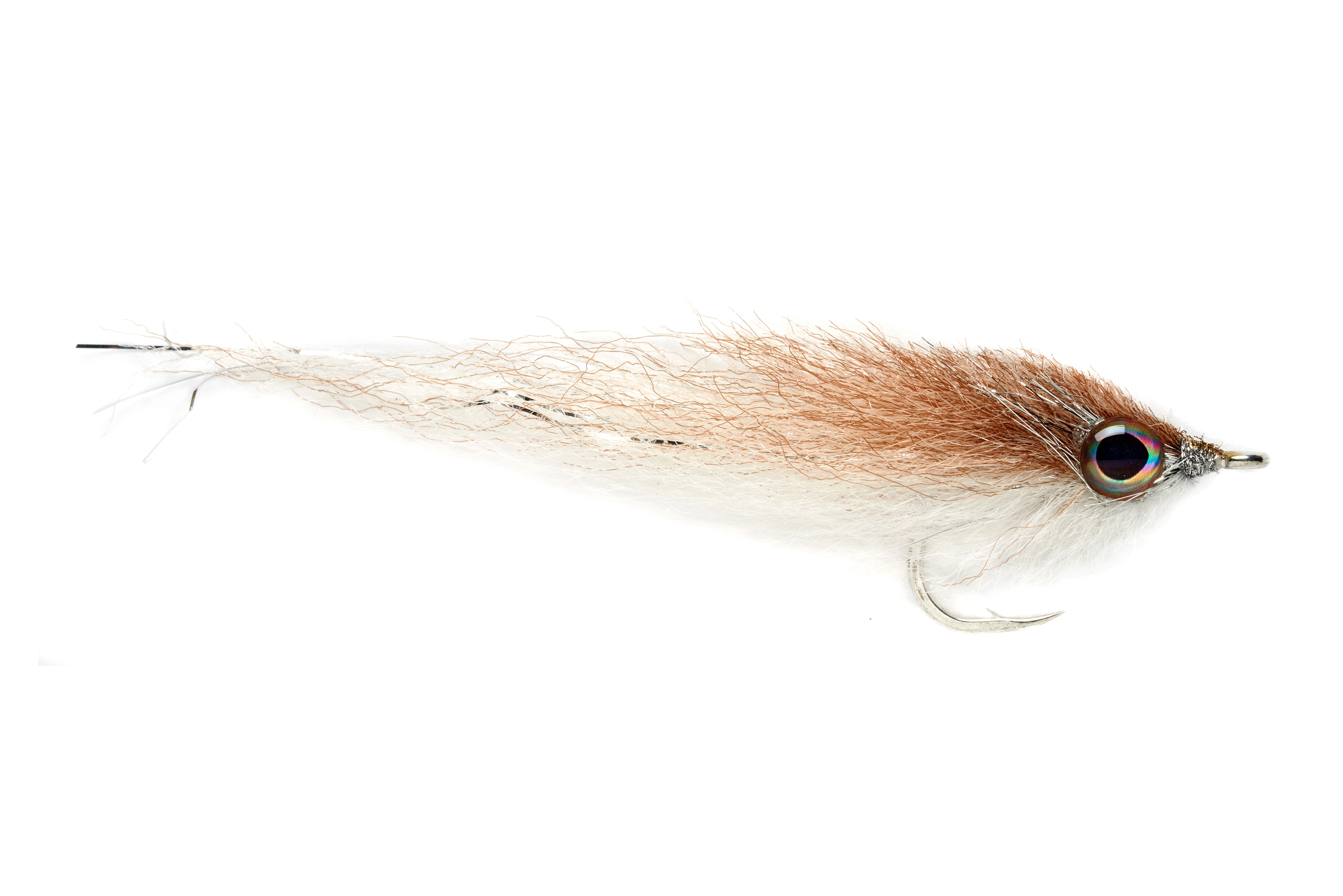 Salty Mullet Tan & White S1/0 Fishing Fly, Saltwater