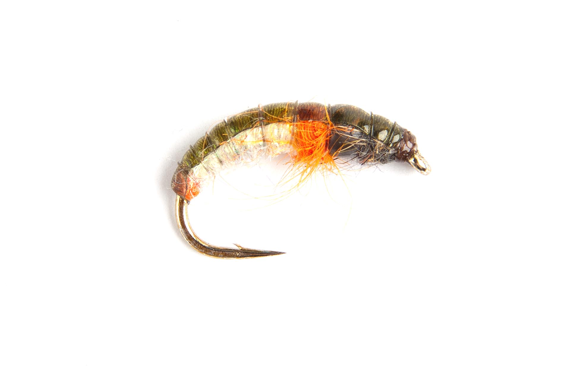 Sparkle Orange Czech Mate Tungsten Bead