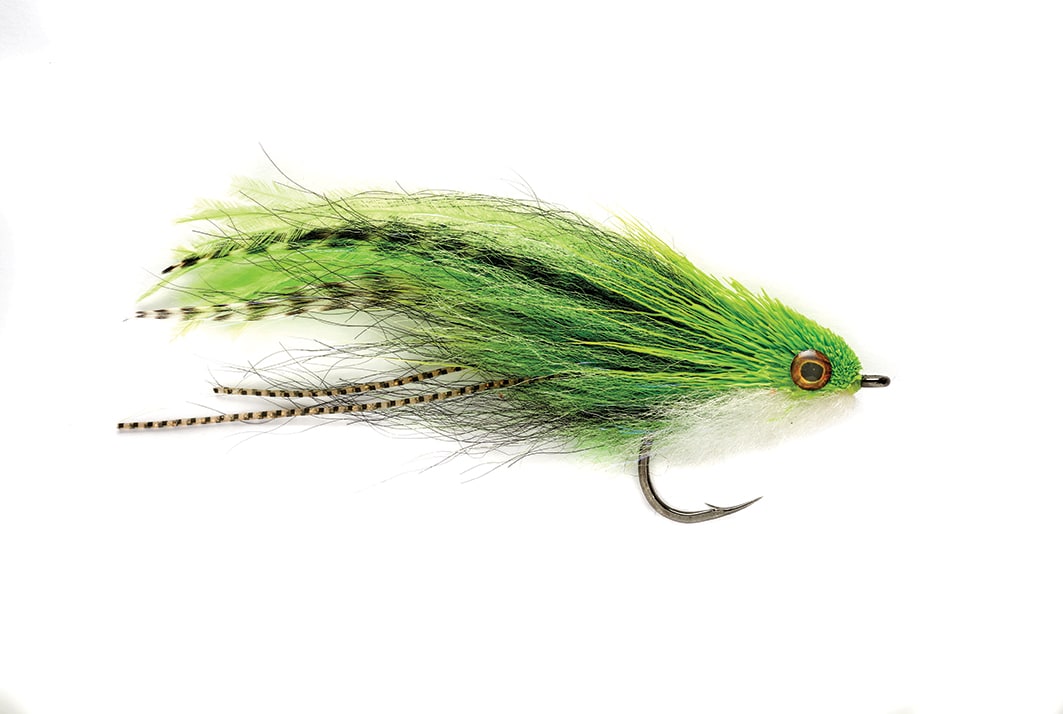 Half 'n Half Baitfish Chartreuse S1/0 Fishing Fly, Saltwater