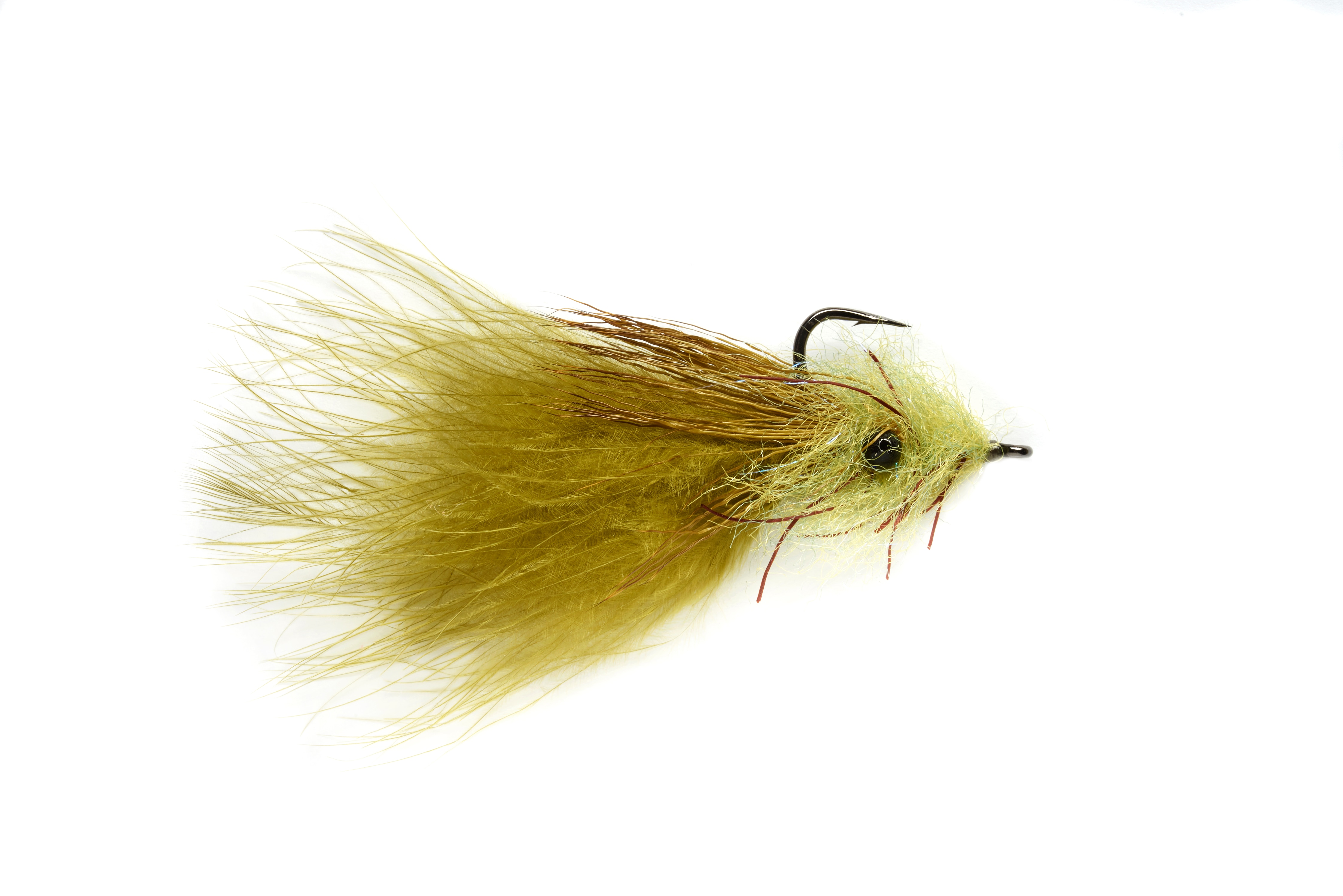 Millhouse Tarpon Shrimp Olive S1/0 Fishing Fly, Saltwater