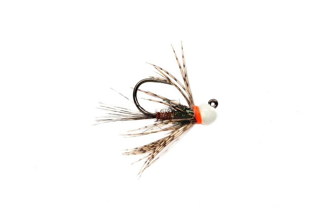 White Bead PT Jig Barbless