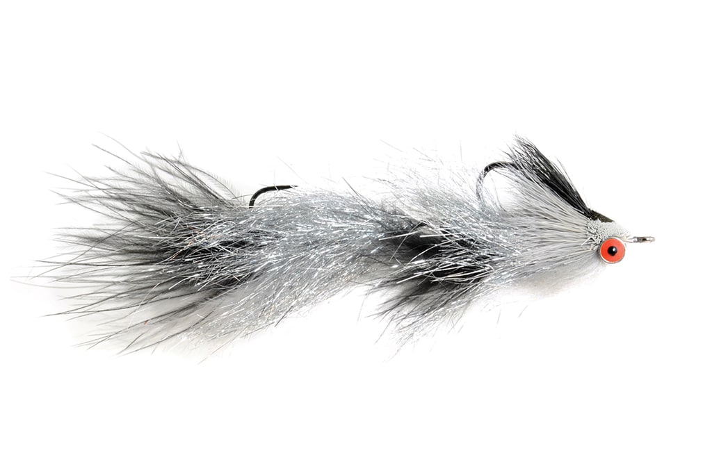 Articulated Trout Slider Silver S1 Fishing Fly, Attractors