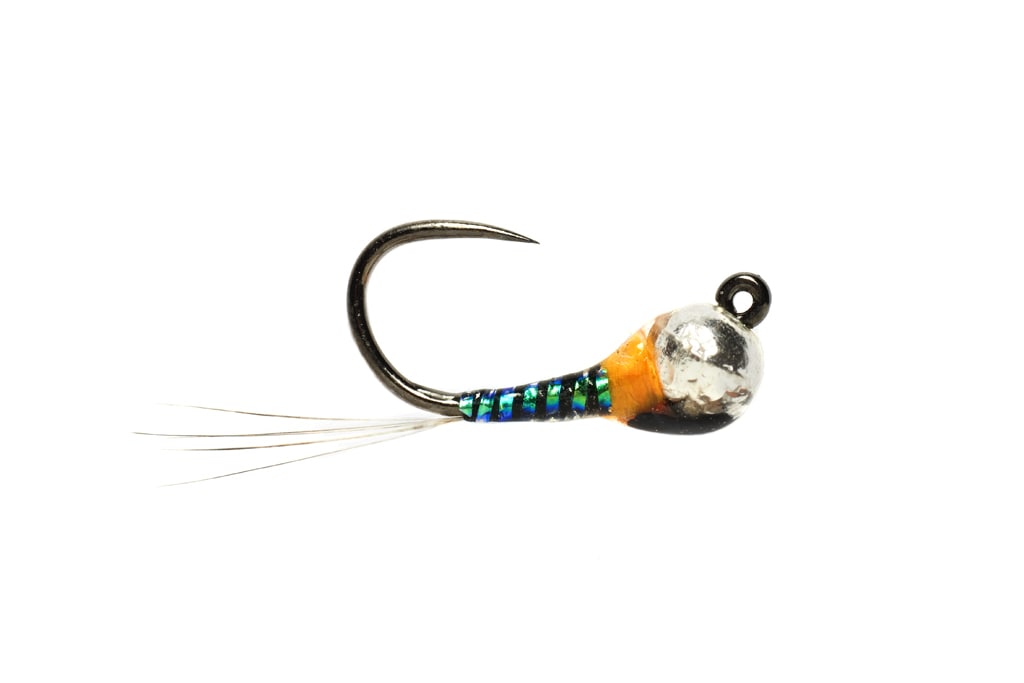 Perdigon Pearl & Orange Jig Barbless