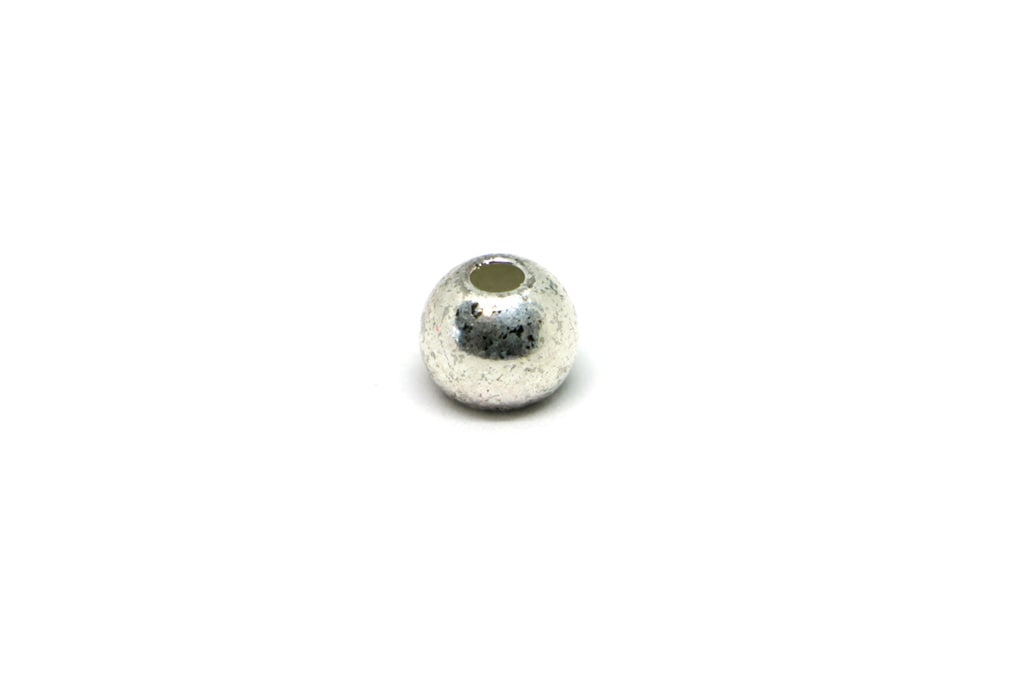 Brass Beads Silver