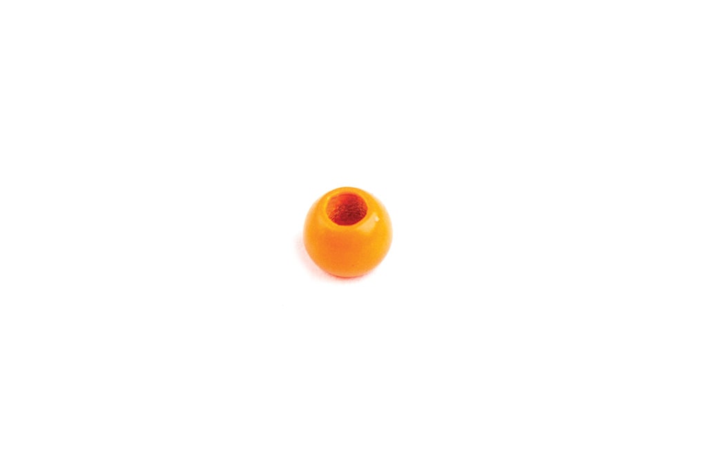 Fluorescent Orange Painted Tungsten Beads