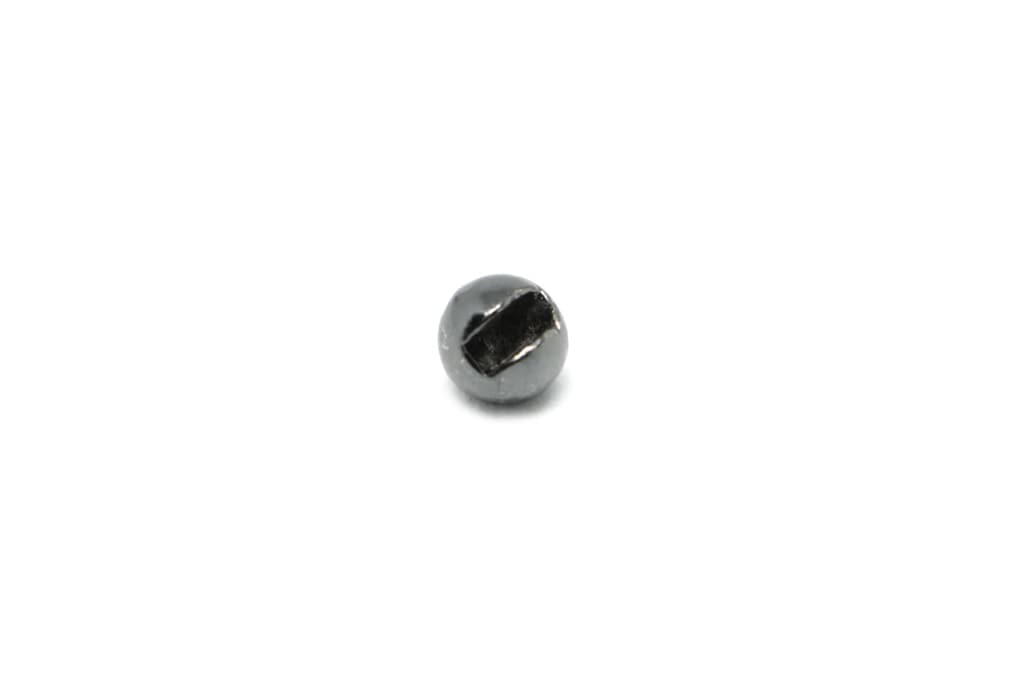 Black Slotted Tungsten Beads