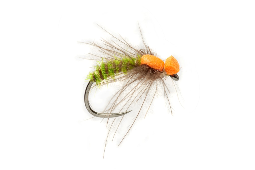 Procter's Spent Caddis Barbless Green (Orange)