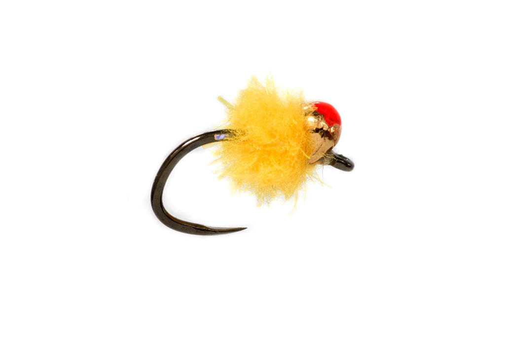 Croston's Tungsten Mini Egg Sunburst Barbless 3.0mm Red Spot