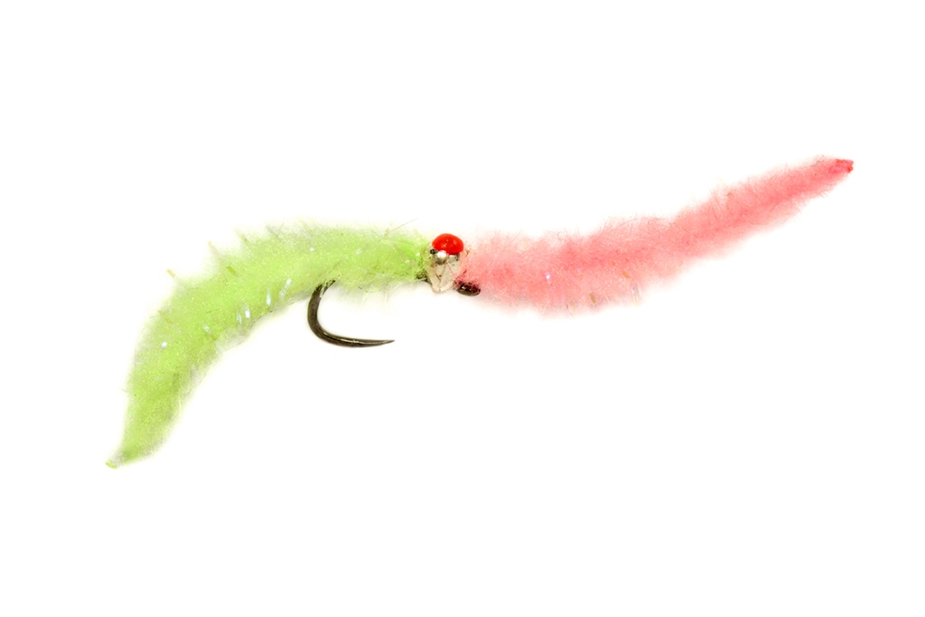 Croston's Mini Cocktail Worm Candy Barbless 3.0mm Red Spot