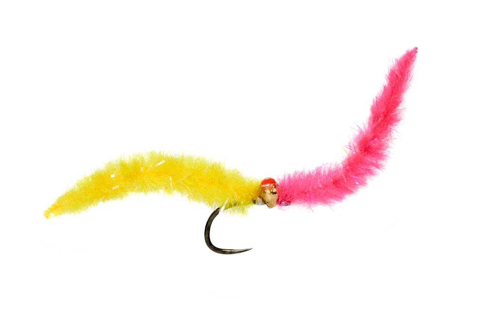 Croston's Mini Cocktail Worm Hot Worm Barbless 3.0mm Red Spot