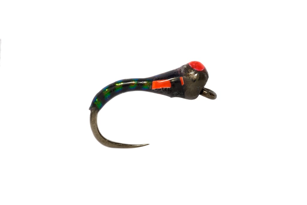 Croston's Bung Buzzer Black Barbless 3.0mm Red Spot