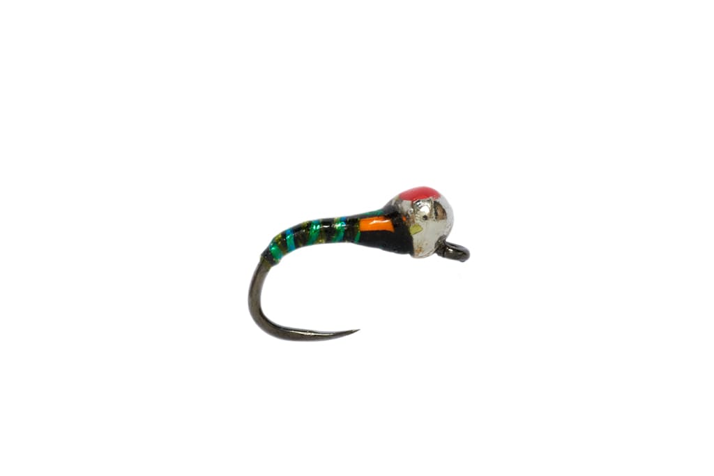 Croston's Bung Buzzer Olive Barbless 3.0mm Red Spot