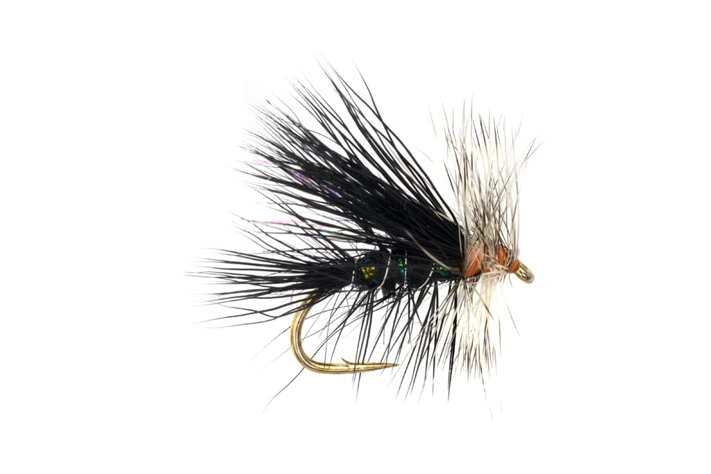 Jackie's Hot Head Black Stimulator Size 10 Fishing Fly, Wet Flies