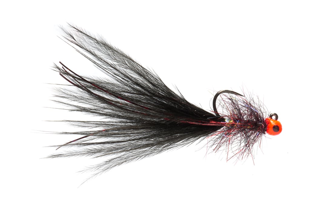 Micro Balanced Bung Leech Black 2.5mm Yellow Spot Barbless