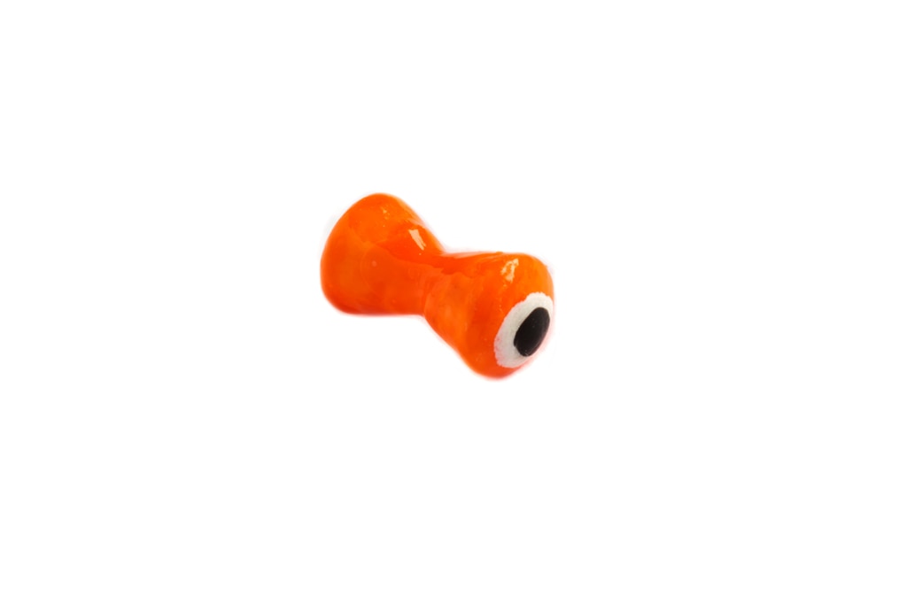 Fluorescent Orange Streamer Eye Brass