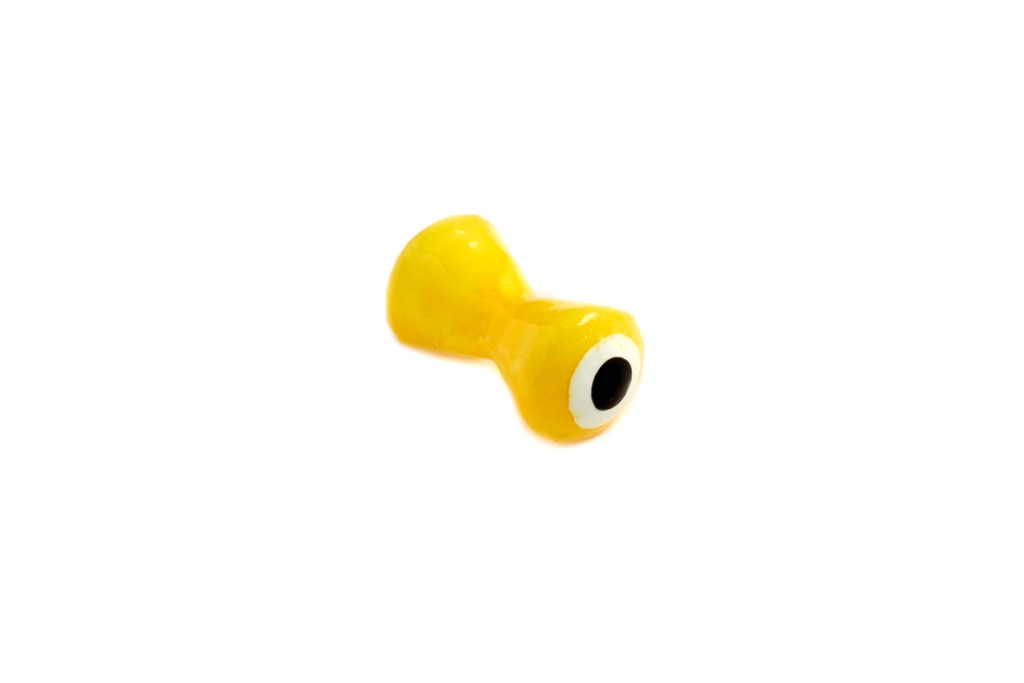Hot Yellow Streamer Eye Brass