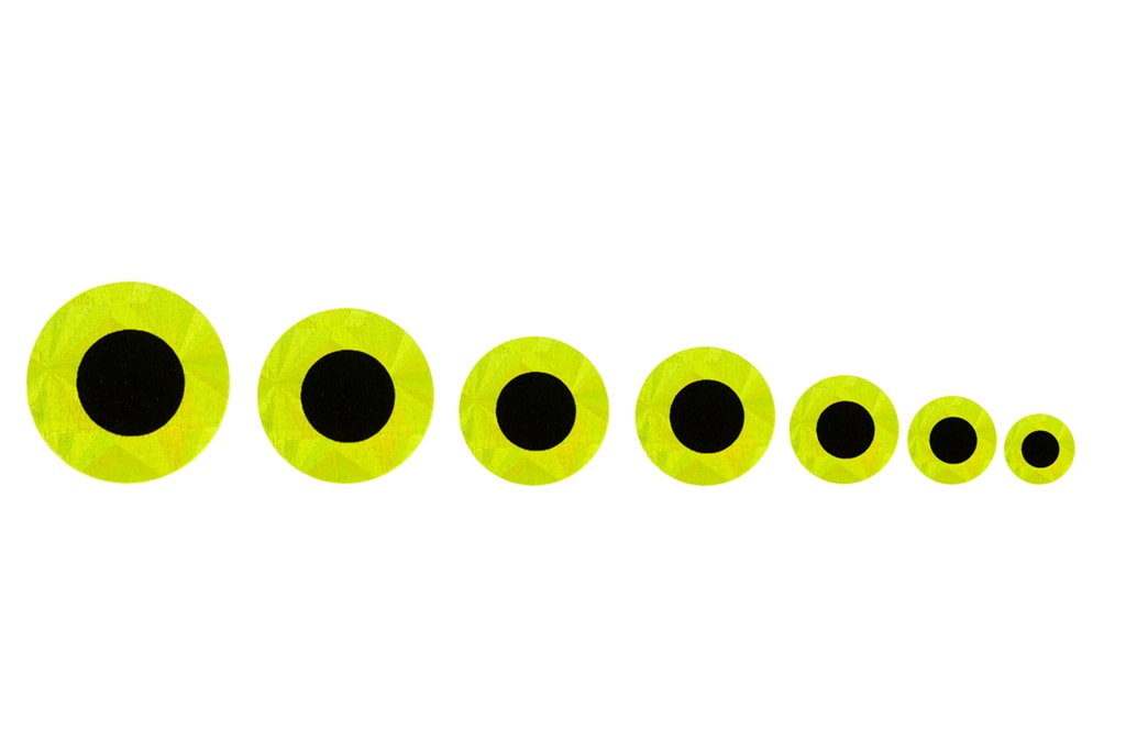 Flat Stick On Eye Chartreuse