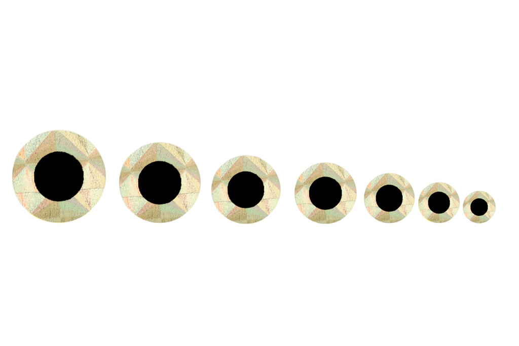 Flat Stick On Eye Silver